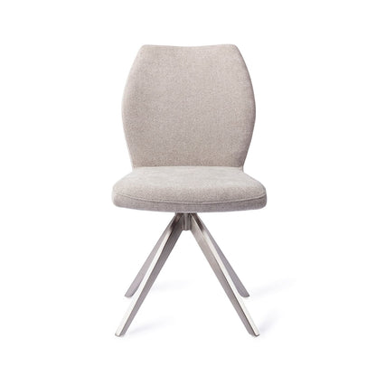 Ikata Dining Chair Pretty Plaster Turn Steel