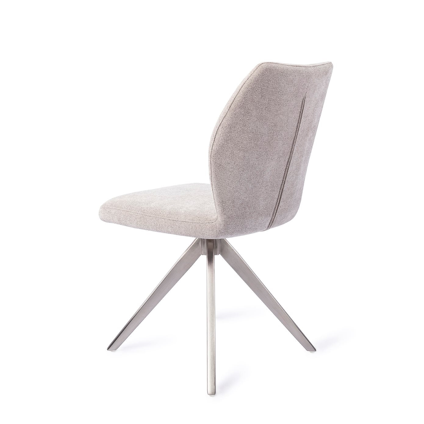 Ikata Dining Chair Pretty Plaster Turn Steel