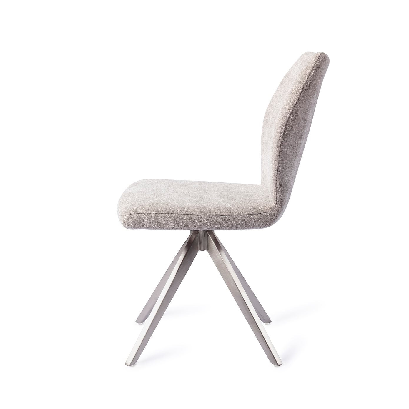 Ikata Dining Chair Pretty Plaster Turn Steel