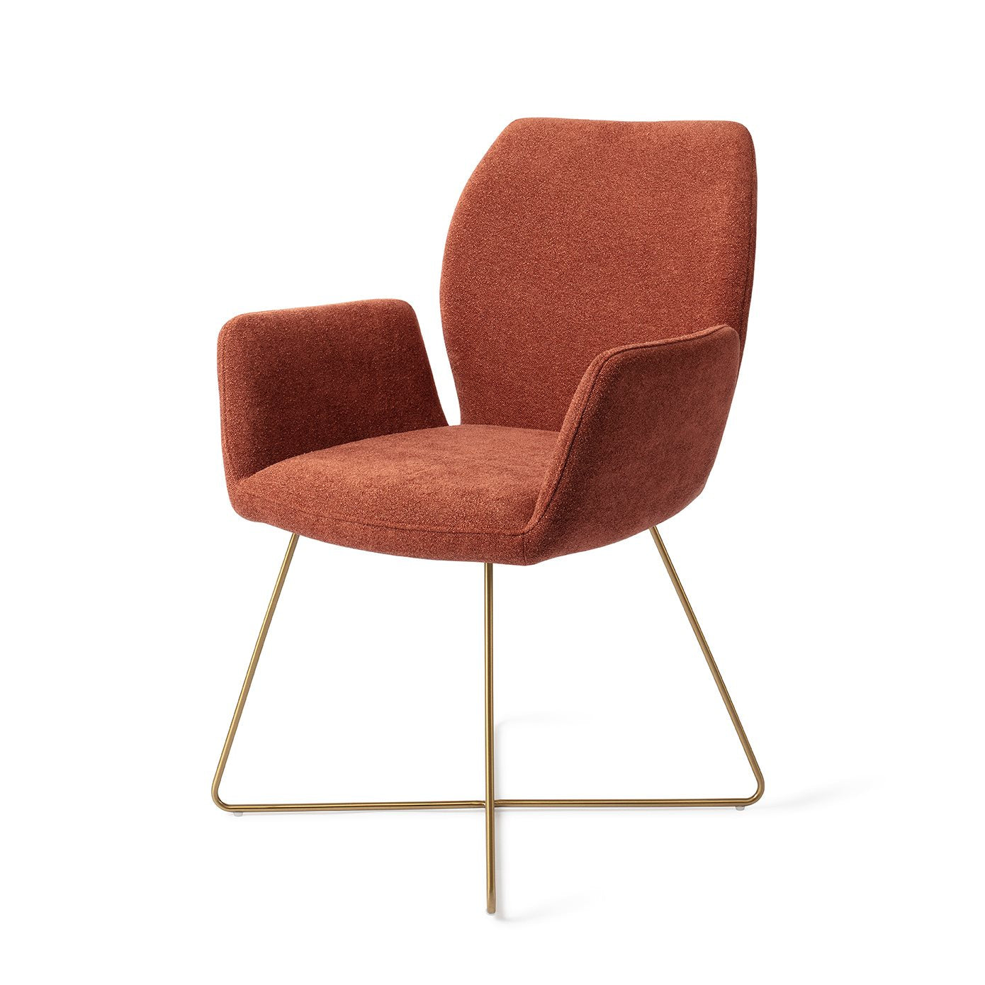 Misaki Dining Chair Cosy Copper Cross Gold