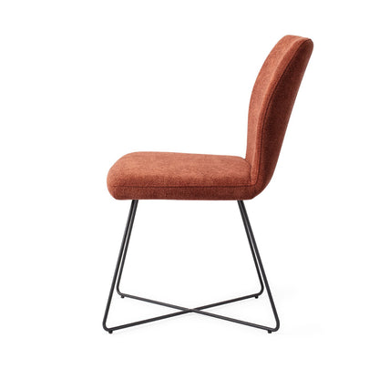 Ikata Dining Chair Cosy Copper Cross Black