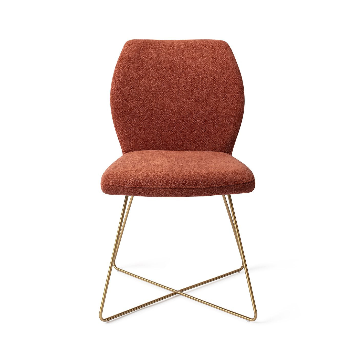 Ikata Dining Chair Cosy Copper Cross Gold