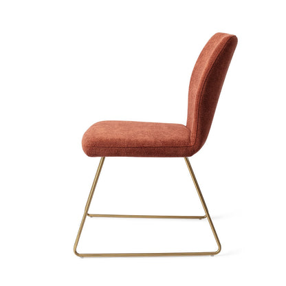 Ikata Dining Chair Cosy Copper Slide Gold