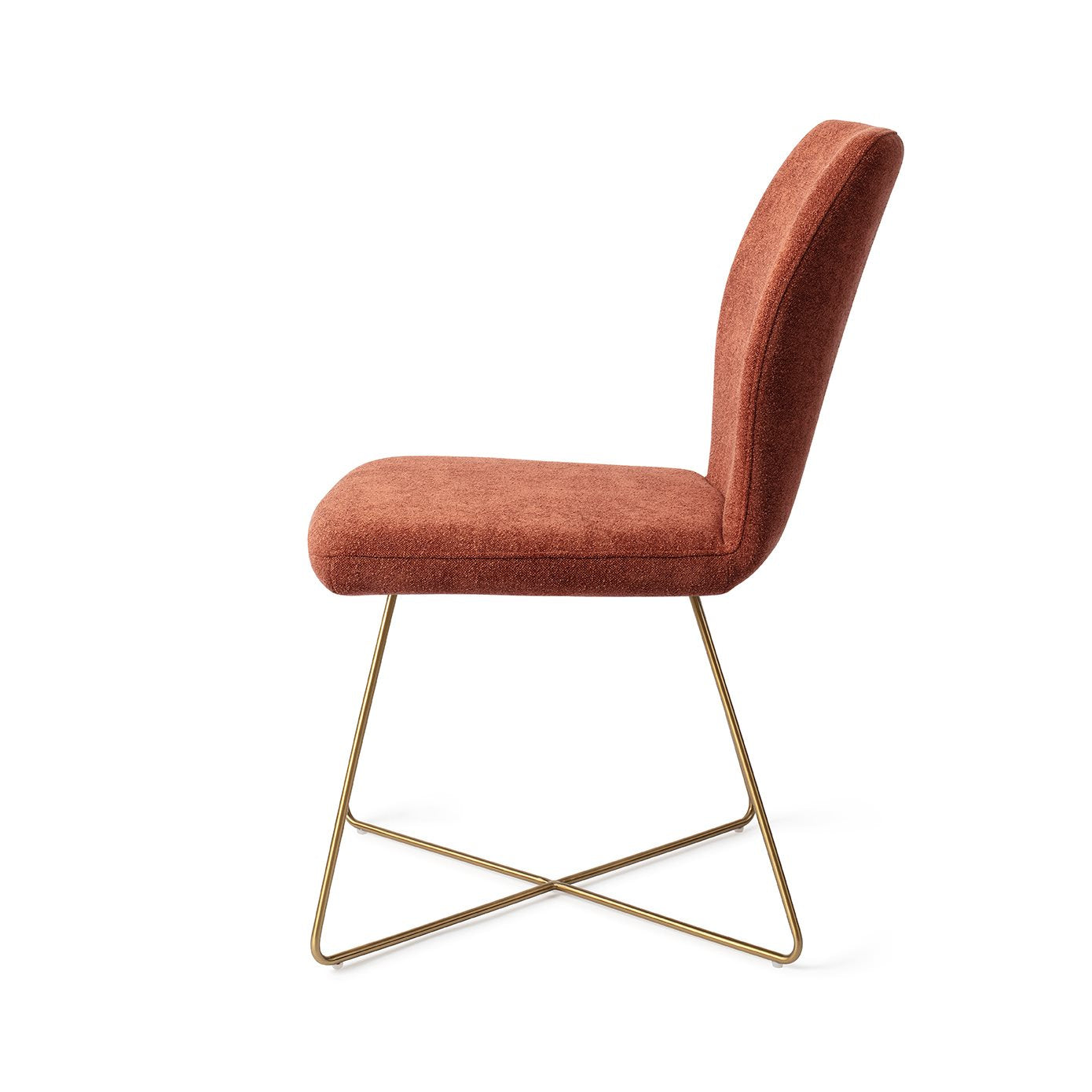 Ikata Dining Chair Cosy Copper Cross Gold