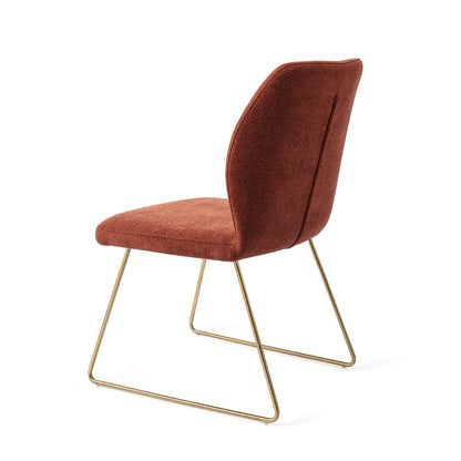 Ikata Dining Chair Cosy Copper Slide Gold