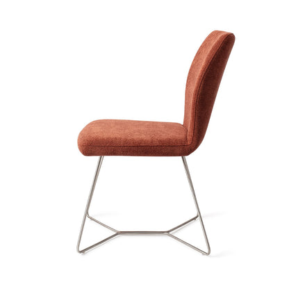 Ikata Dining Chair Cosy Copper Beehive Steel