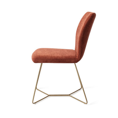Ikata Dining Chair Cosy Copper Beehive Gold