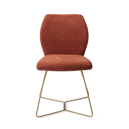 Ikata Dining Chair Cosy Copper Beehive Gold