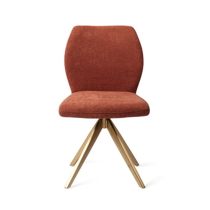 Ikata Dining Chair Cosy Copper Turn Gold