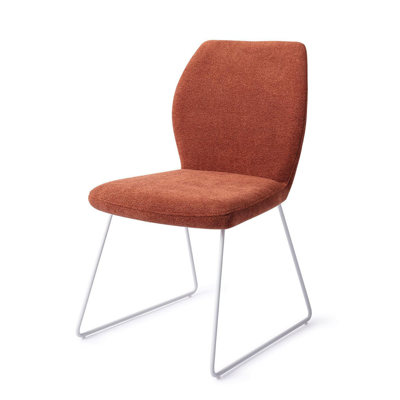 Ikata Dining Chair Cosy Copper Slide White