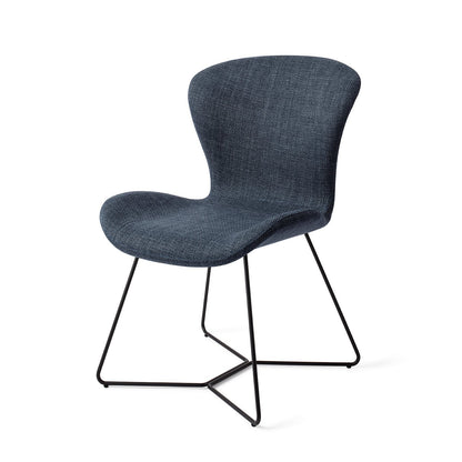 Moji Dining Chair Mystic Marine Beehive Black