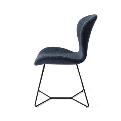 Moji Dining Chair Mystic Marine Beehive Black