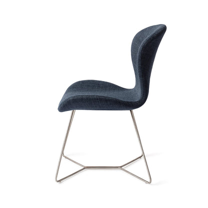 Moji Dining Chair Mystic Marine Beehive Steel