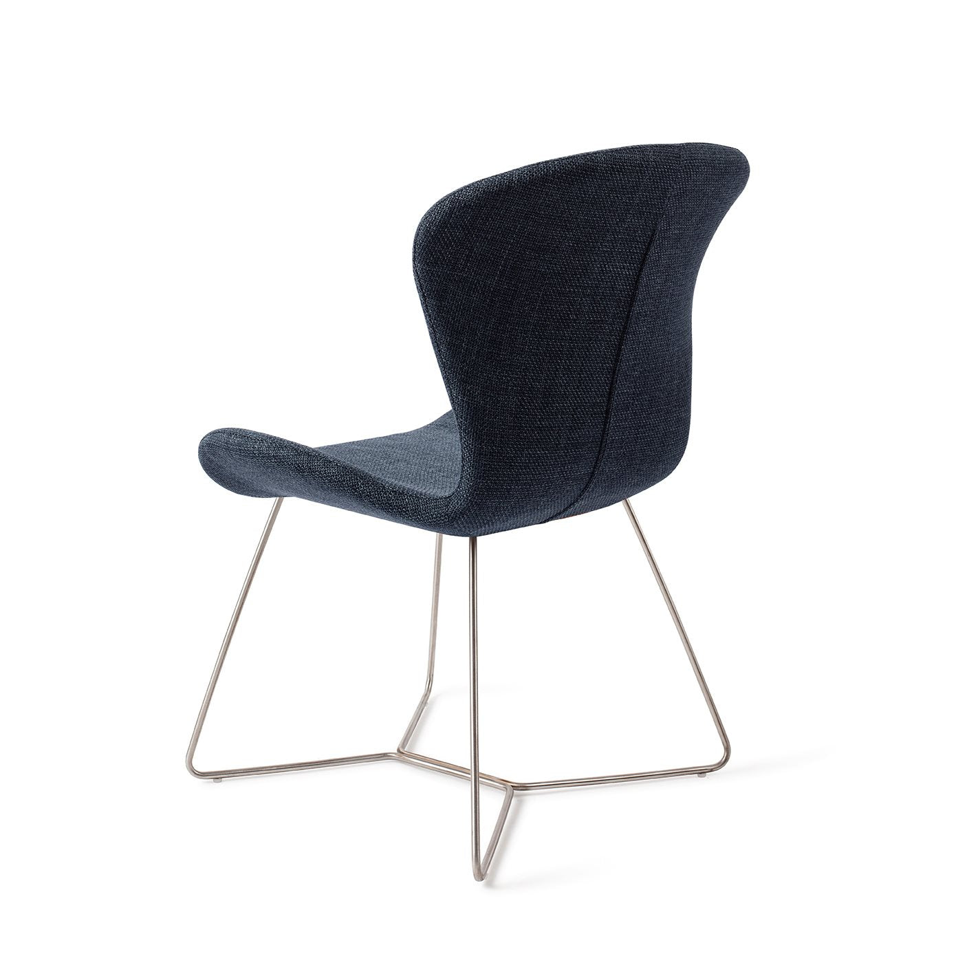 Moji Dining Chair Mystic Marine Beehive Steel