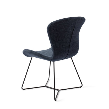 Moji Dining Chair Mystic Marine Beehive Black