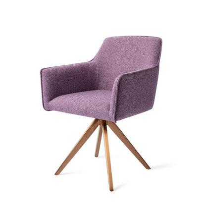 Hofu Dining Chair Violet Daisy Turn Rose