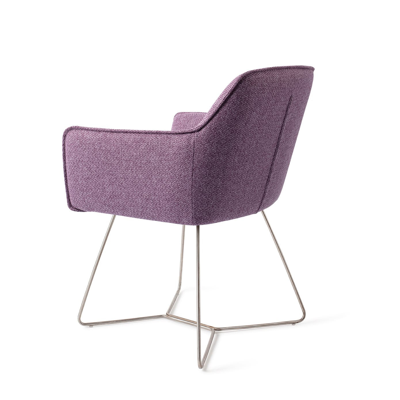 Hofu Dining Chair Violet Daisy Beehive Steel