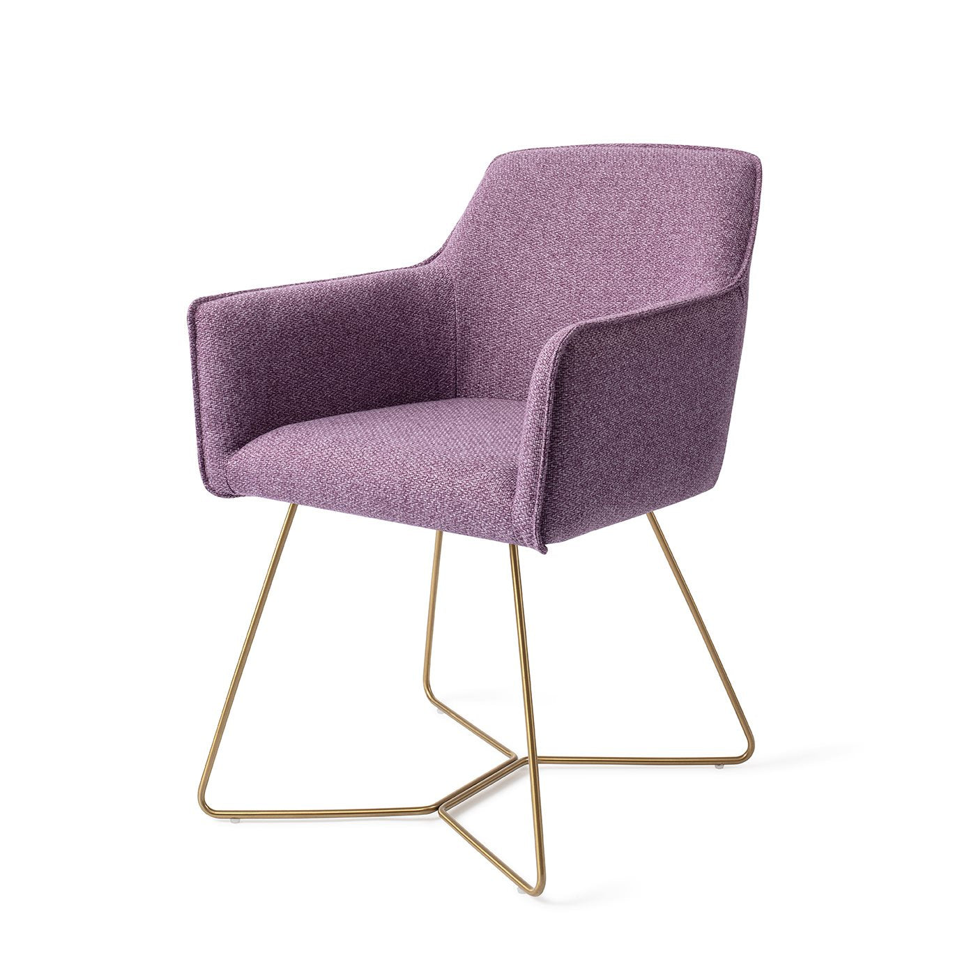 Hofu Dining Chair Violet Daisy Beehive Gold
