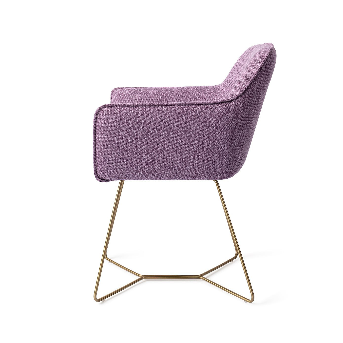 Hofu Dining Chair Violet Daisy Beehive Gold