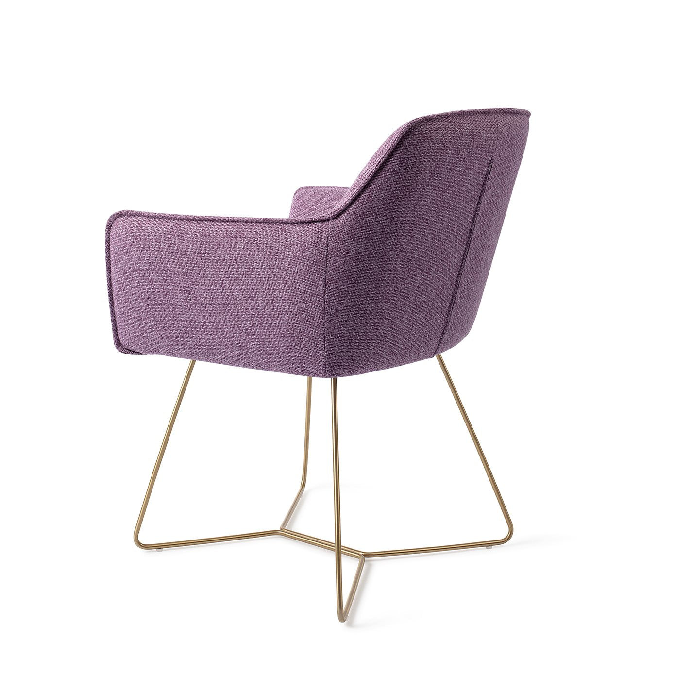 Hofu Dining Chair Violet Daisy Beehive Gold