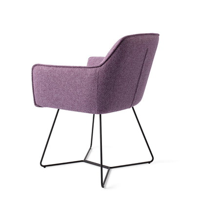 Hofu Dining Chair Violet Daisy Beehive Black