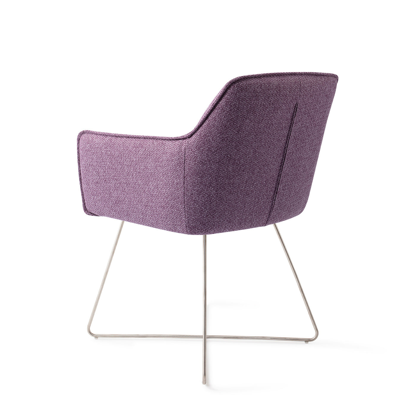 Hofu Dining Chair Violet Daisy Cross Steel