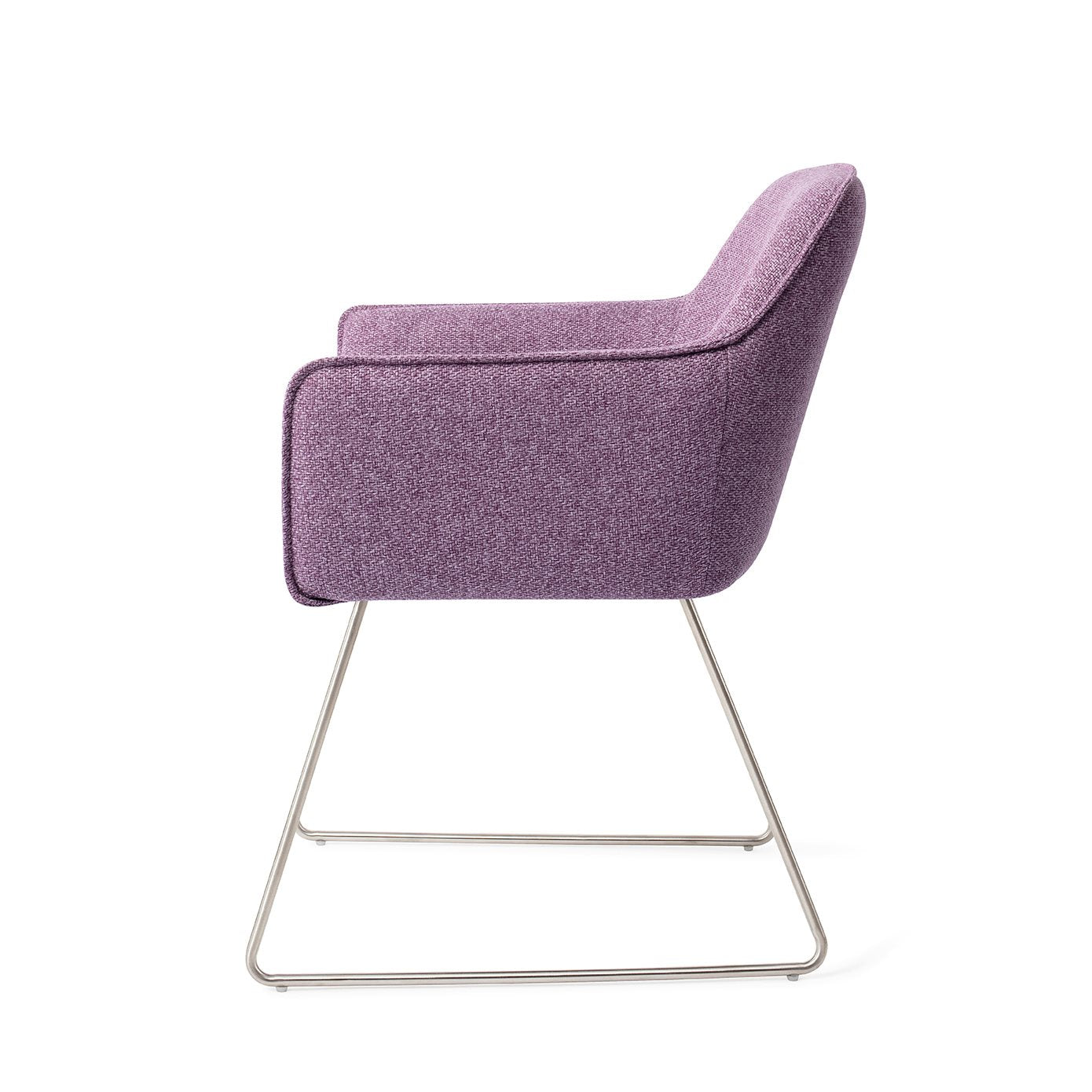 Hofu Dining Chair Violet Daisy Slide Steel