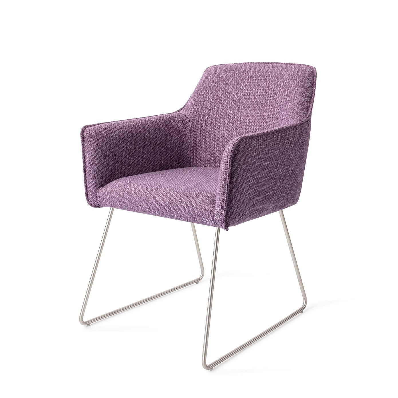 Hofu Dining Chair Violet Daisy Slide Steel