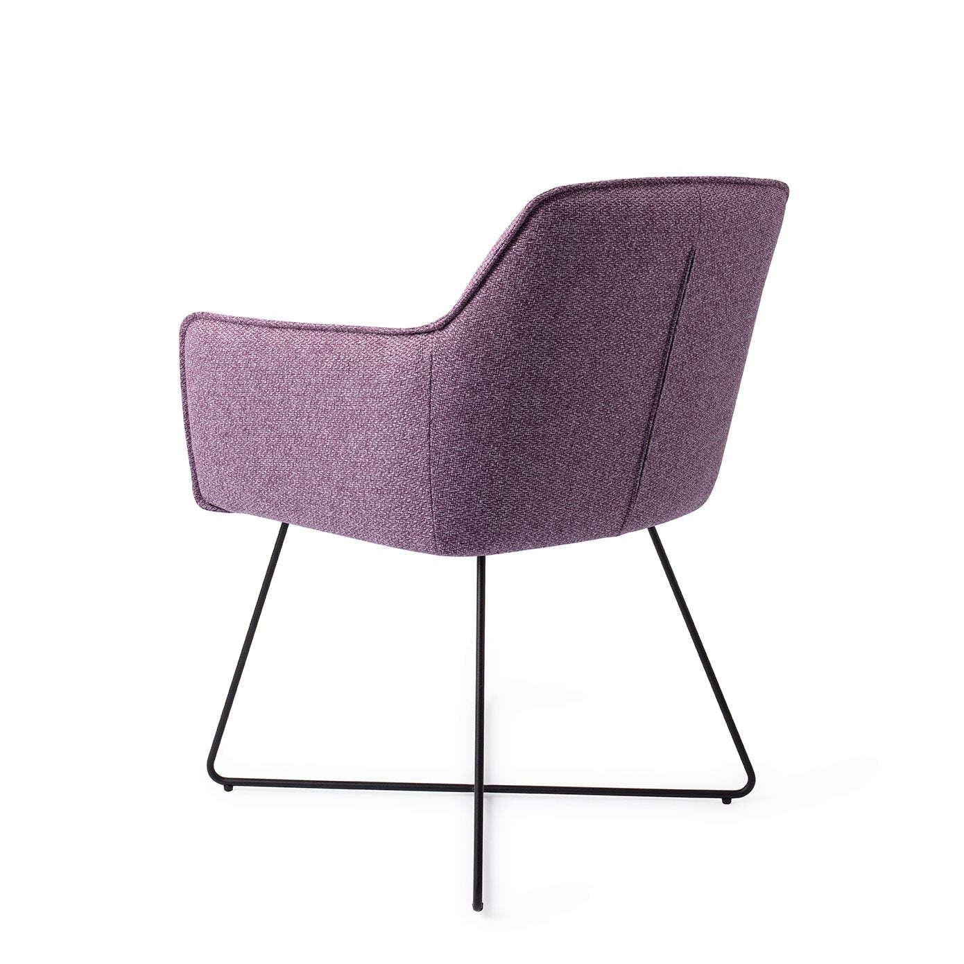 Hofu Dining Chair Violet Daisy Cross Black