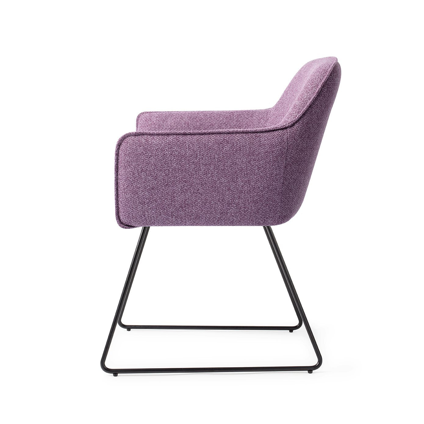 Hofu Dining Chair Violet Daisy Slide Black