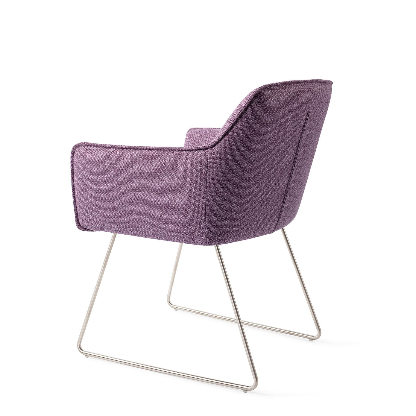 Hofu Dining Chair Violet Daisy Slide Steel