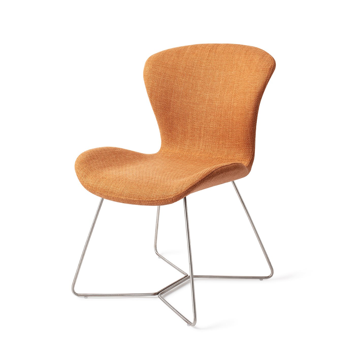 Moji Dining Chair Flax And Hay Beehive Steel