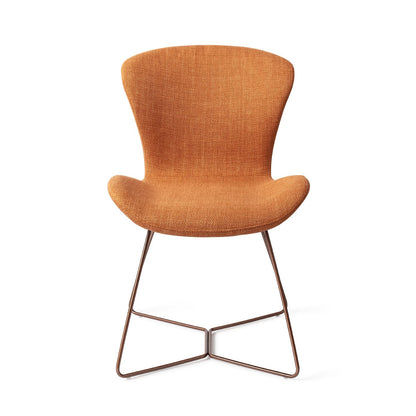 Moji Dining Chair Flax And Hay Beehive Rose