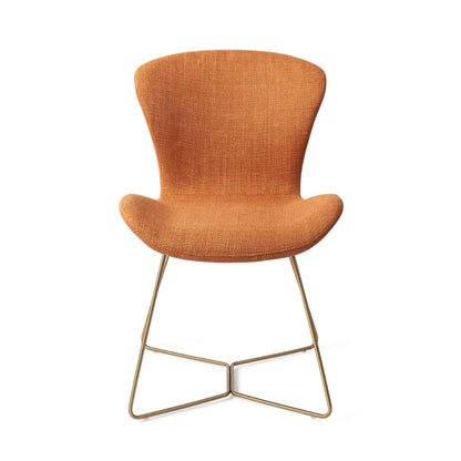 Moji Dining Chair Flax And Hay Beehive Gold