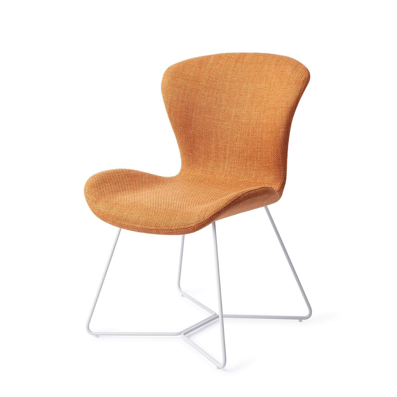 Moji Dining Chair Flax And Hay Beehive White