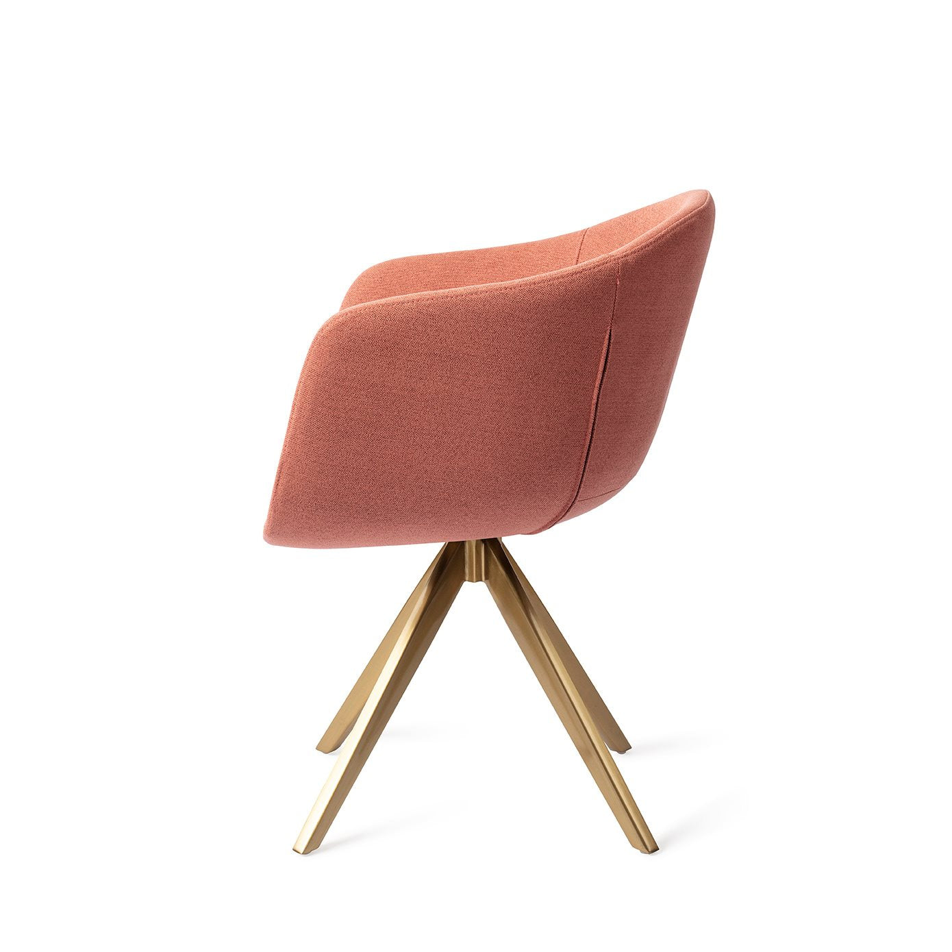 Yuni Dining Chair Coral Crush Turn Gold