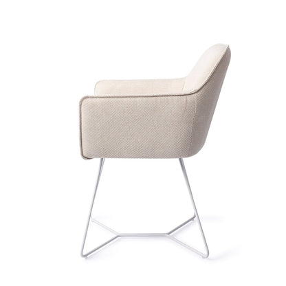 Hofu Dining Chair Enoki Beehive White