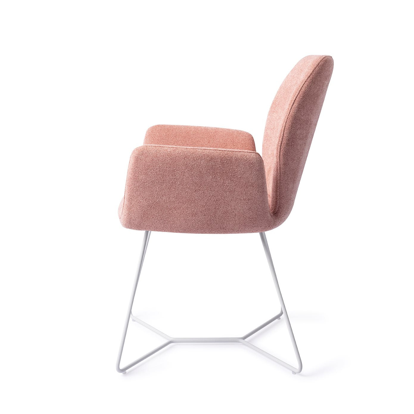 Misaki Dining Chair Anemone Beehive White