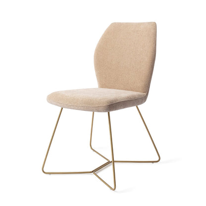 Ikata Dining Chair Funky Fudge Beehive Gold