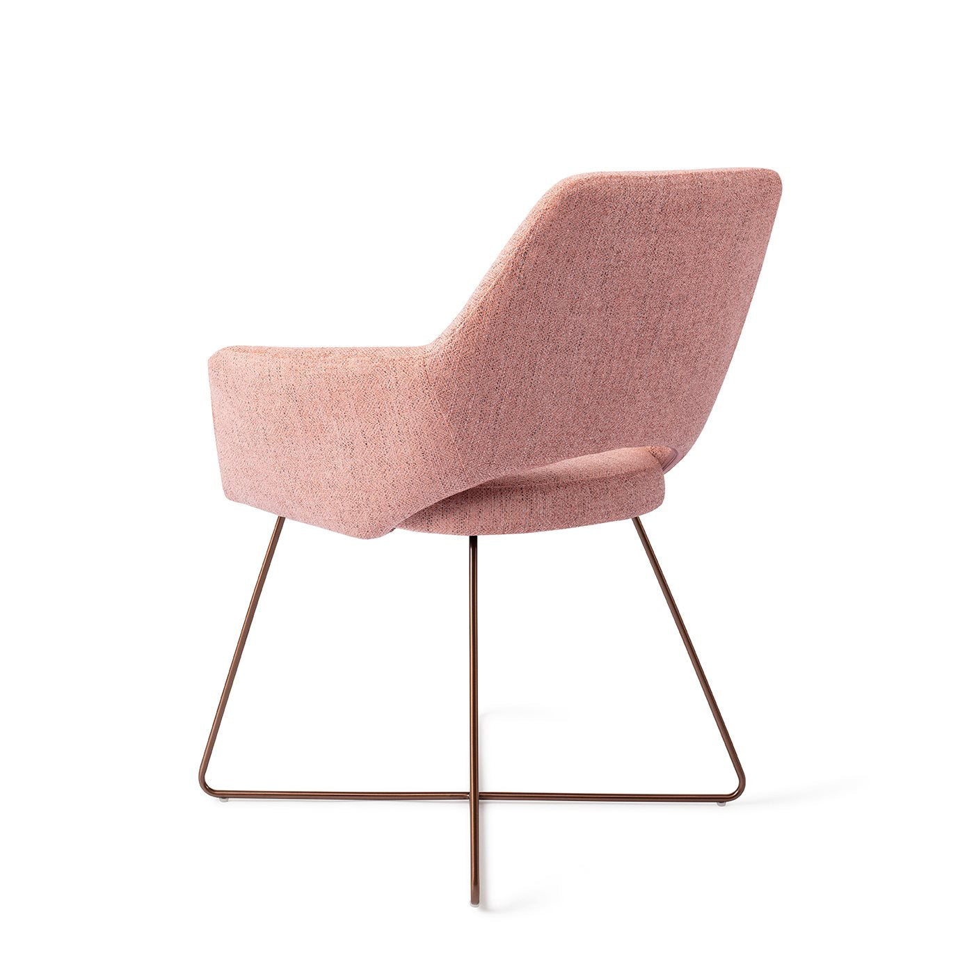 Yanai Dining Chair Pink Punch Cross Rose