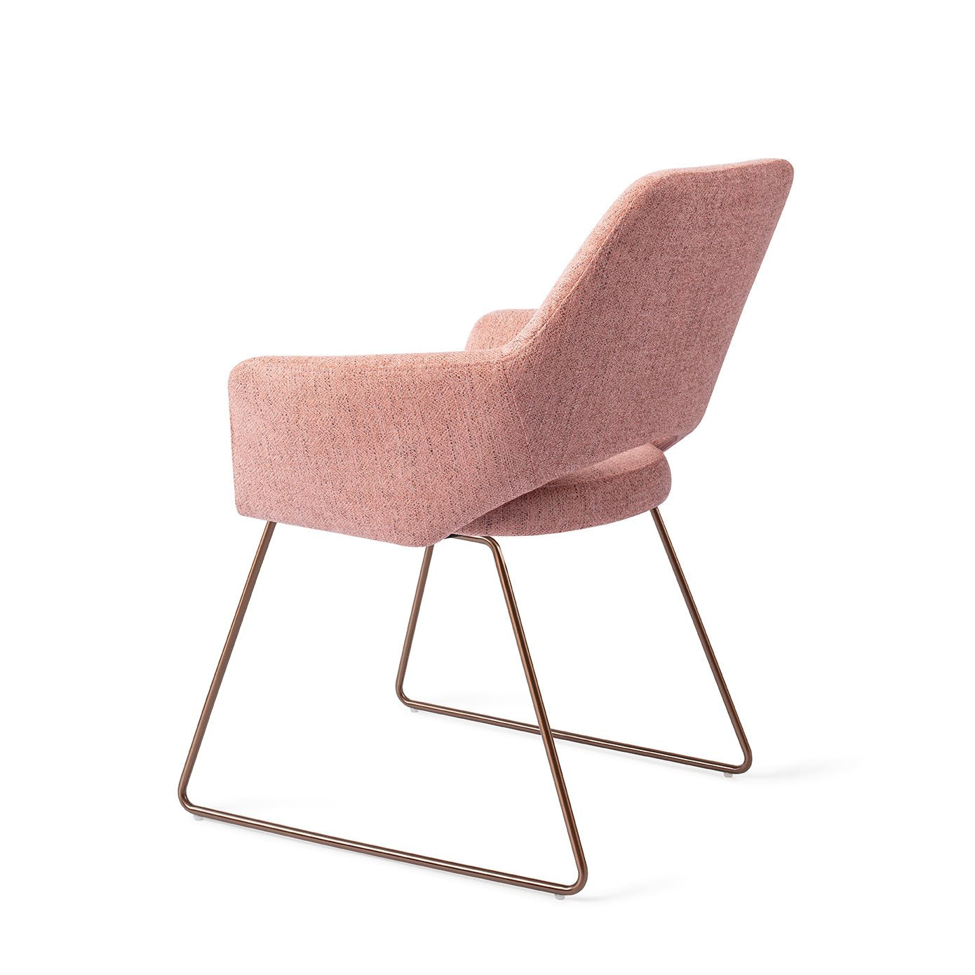 Yanai Dining Chair Pink Punch Slide Rose