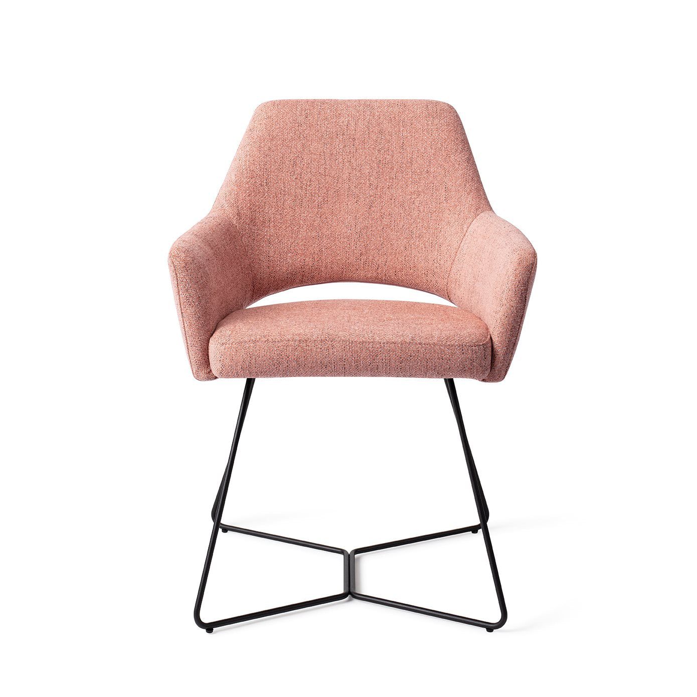 Yanai Dining Chair Pink Punch Beehive Black