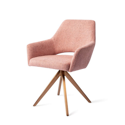 Yanai Dining Chair Pink Punch Turn Rose