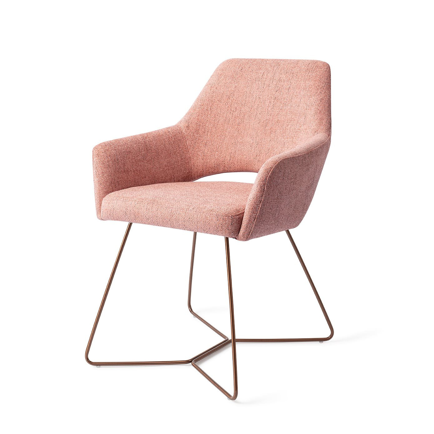 Yanai Dining Chair Pink Punch Beehive Rose