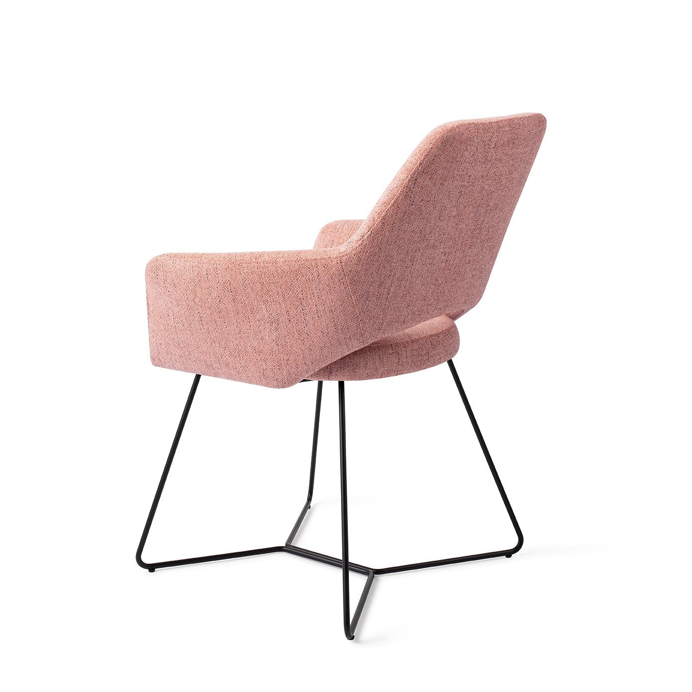 Yanai Dining Chair Pink Punch Beehive Black