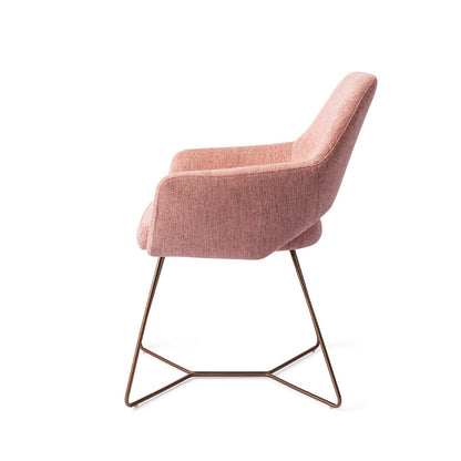 Yanai Dining Chair Pink Punch Beehive Rose