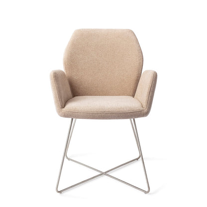 Misaki Dining Chair Funky Fudge Cross Steel