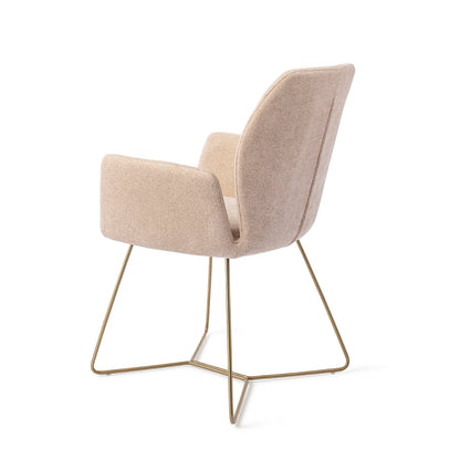 Misaki Dining Chair Funky Fudge Beehive Gold