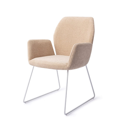 Misaki Dining Chair Funky Fudge Slide White