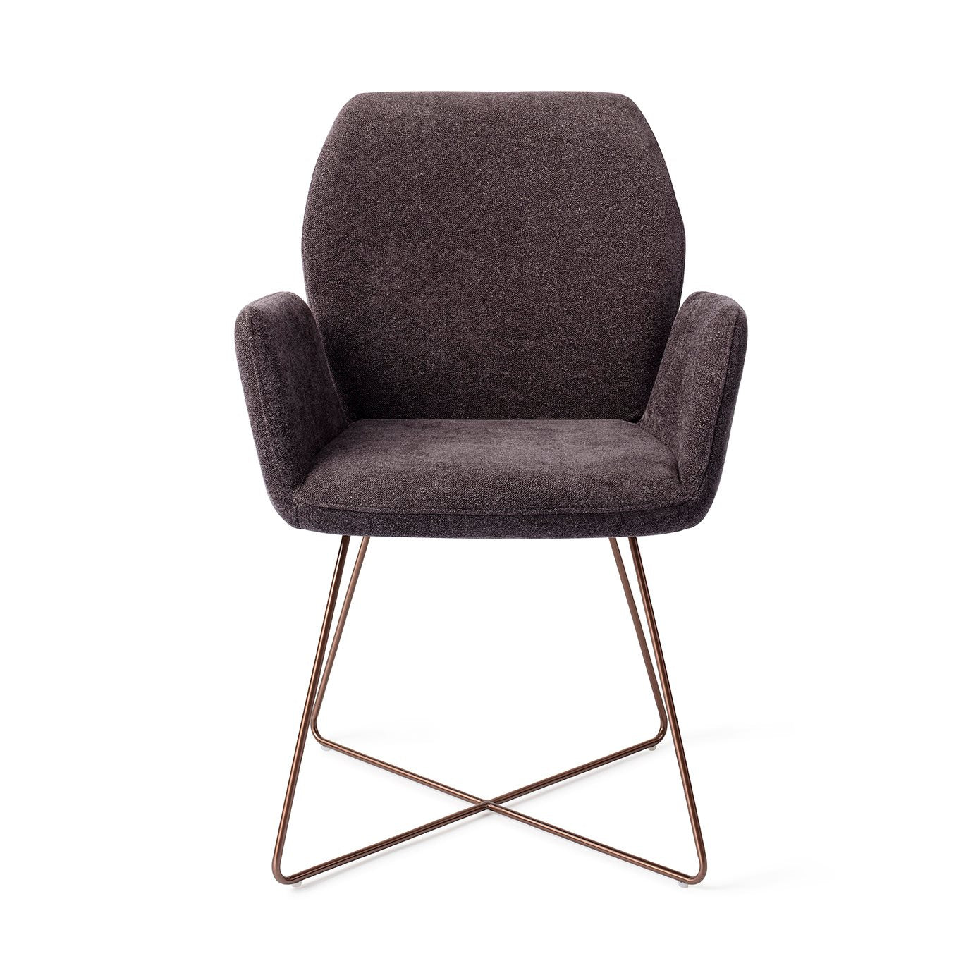 Misaki Dining Chair Almost Black Cross Rose